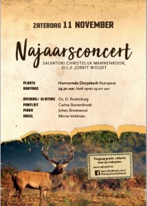 Najaarsconcert mannenkoor Salvatori Nunspeet