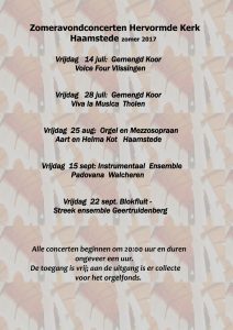 Voice Four geeft zomerconcert in Haamstede