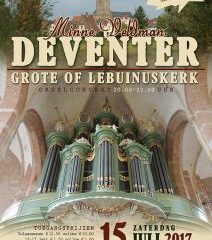 Lebuinuskerk Deventer orgelconcert door Minne Veldman