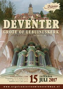 Lebuinuskerk Deventer orgelconcert door Minne Veldman