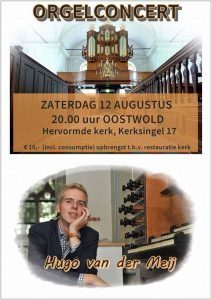 Orgelconcert Oosterwold Hugo van der Meij
