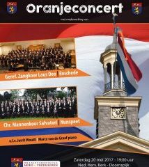 poster oranjeconcert doornspijk