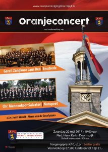 poster oranjconcert doornspijk