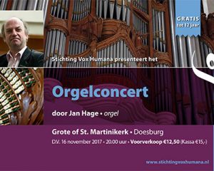 Doesburg orgelconcert Jan Hage