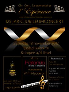 jubileumconcert 125 jaar zangvereniging esperance