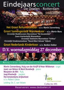 Eindejaarsconcert De Doelen middagprogramma 2017