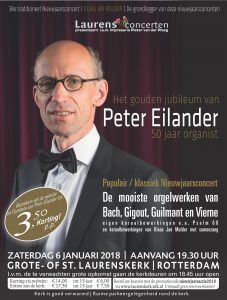 Grote kerk Rotterdam jubileumconcert van Peter Eilander