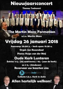 Oude kerk Lunteren nieuwjaarsconcert