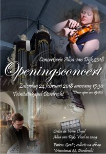 openingsconcert Alisa van Dijk Dordrecht