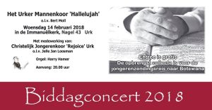 biddagconcert urker mannenkoor hallelujah