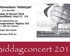 biddagconcert urker mannenkoor hallelujah