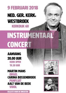 westbroek instrumentaal concert met Martin Mans