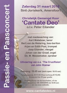 Cantate Deo Amersfoort passie en pasen