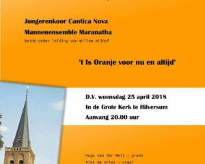 Grote kerk van Hilversum oranjeconcert