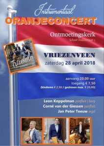 Vriezenveen ontmoetingskerk oranjeconcert