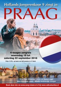 hollands jongerenkoor zingt in Praag