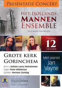 presentatieconcert hollands mannenensemble