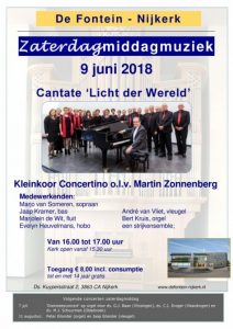 De Fontein Nijkerk concert met Kleinkoor Concertino