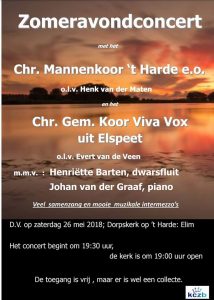 Dorpskerk Elim 't Harde zomerconcert