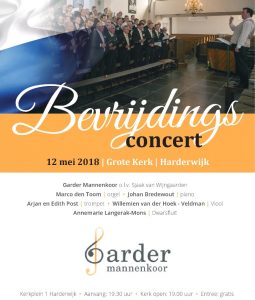 Grote kerk Harderwijk bevrijdingsconcert Garder mannenkoor