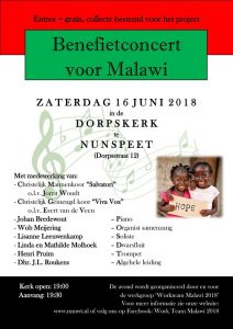 benefietconcert voor Malawi Hervormde dorpskerk van Nunspeet