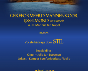 grote kerk hasselt jubileumconcert gereformeerd mannenkoor IJsselmond