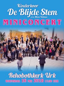 miniconcert Reobothkerk Urk kinderkoor de kleine stem