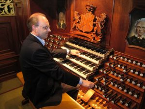 Grote kerk van Schiedam met Vincent de Vries