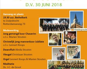 Bethelkerk van Zwijndrecht zomerconcert voor Jafet