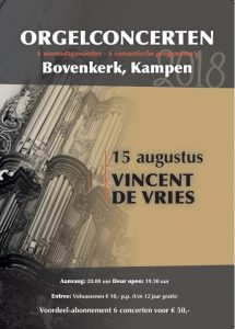 Bovenkerk Kampen orgelconcert Vincent de Vries