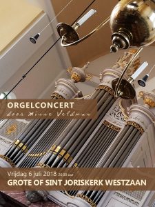Westzaan Sint-Joriskerk orgelconcert Minne Veldman
