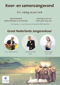 Woerden samenzangavond met Groot Nederlands Jongerenkoor