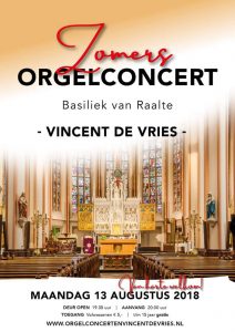 Basiliek van Raalte zomerconcert Vincent de Vries