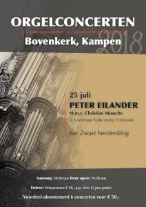 Bovenkerk van Kampen orgelconcert met Peter Eilander