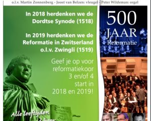 Het Groot Reformatiekoor gaat van start