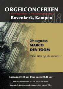 Marco den Toom laat in de avond Bovenkerk