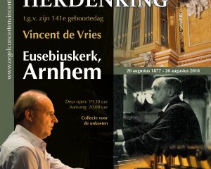 Arnhem Jan Zwart herdenking met organist Vincent de Vries