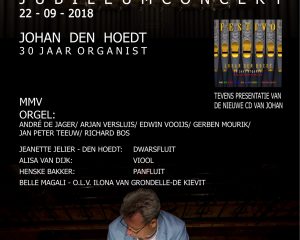 Festivo jubileumconcert Johan den Hoedt 30 jaar organist
