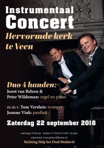 Hervormde kerk te Veen instrumentaal Duo 4 handen