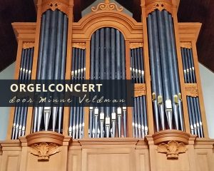 Maranathakerk van Drogeham met Minne Veldman orgel