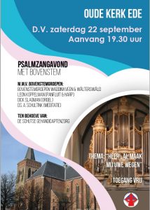 Oude kerk te Ede psalmzangavond met bovenstem