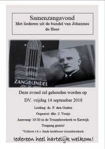 Triumfatorkerk te Katwijk samenzangavond