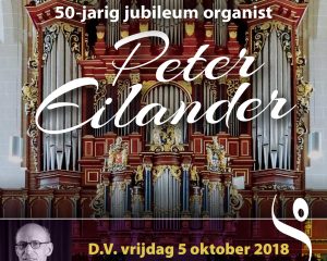 Walburgiskerk van Zutphen met organist peter eilander