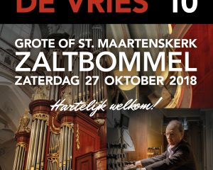 Grote kerk van Zaltbommel met organist Vincent de Vries