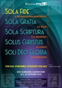 Vocaal Ensemble Sonante Vocale zingt over de Reformatie in Amersfoort