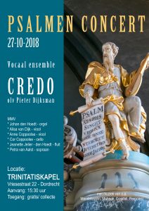 Vocaal ensemble Credo zingt psalmen in de Trinitatiskapel