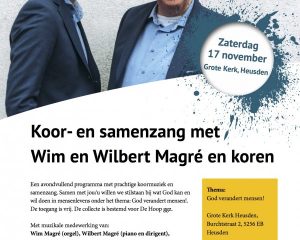 Grote kerk van Heusden samenzangavond met Wim en Wilbert