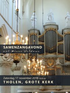 Grote kerk van Tholen samenzangavond met Minne Veldman