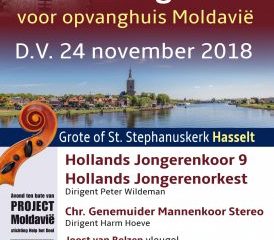 Hollands Jongerenkoor 9 zingt in in de Stephanuskerk van Hasselt