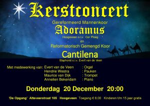 De Opgang te Hoogeveen kerstconcert met Reformatorisch gemengd koor Cantilena